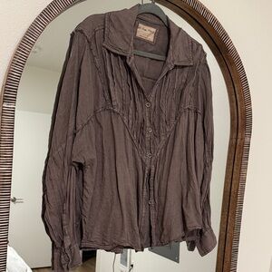 Free people button down shirt